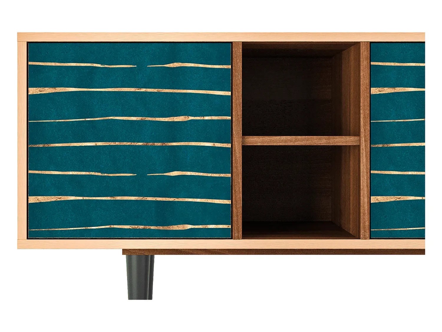 Best Mueble de TV - 150х69х41 cm - T5 - Ocean Drive, Nogueira Castanho