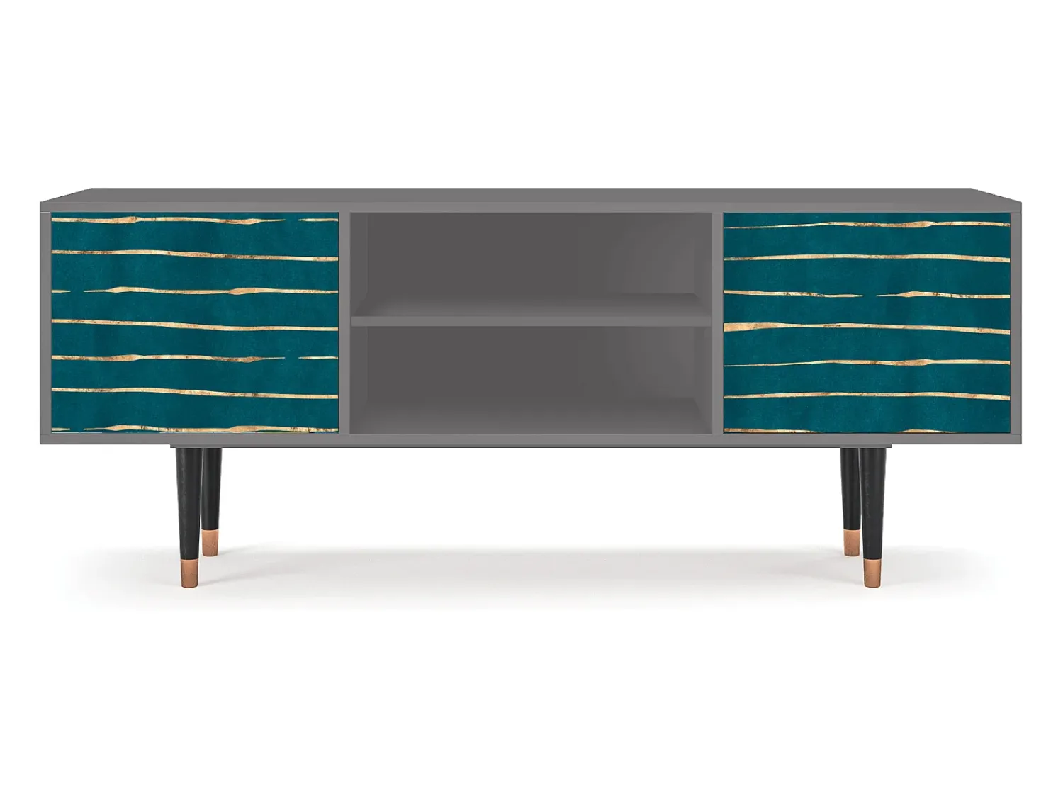Outlet Mueble de TV - 170х69х48 cm - T2 - Ocean Drive, Cinza Cinzento