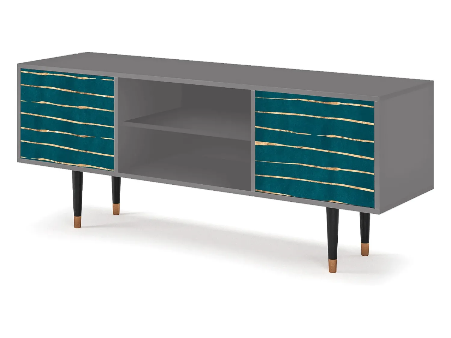 Outlet Mueble de TV - 170х69х48 cm - T2 - Ocean Drive, Cinza Cinzento
