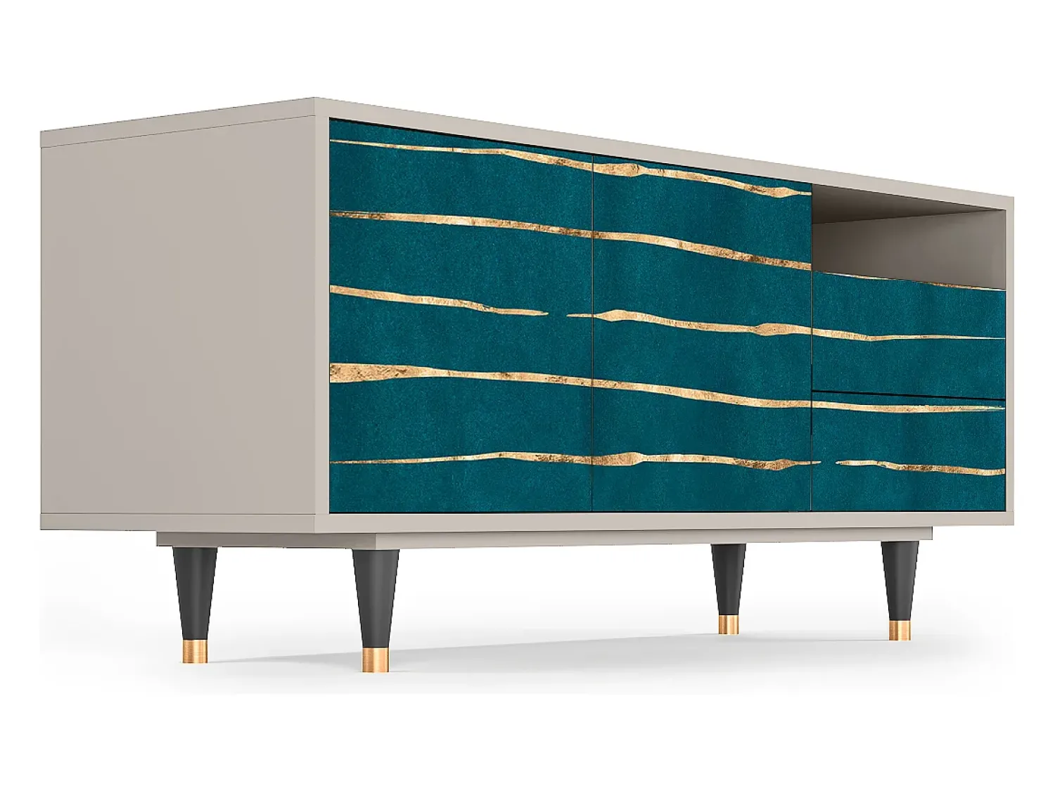 Mueble de TV - 125х56х41 cm - T7 - Ocean Drive, Areia^ Móvel De Tv