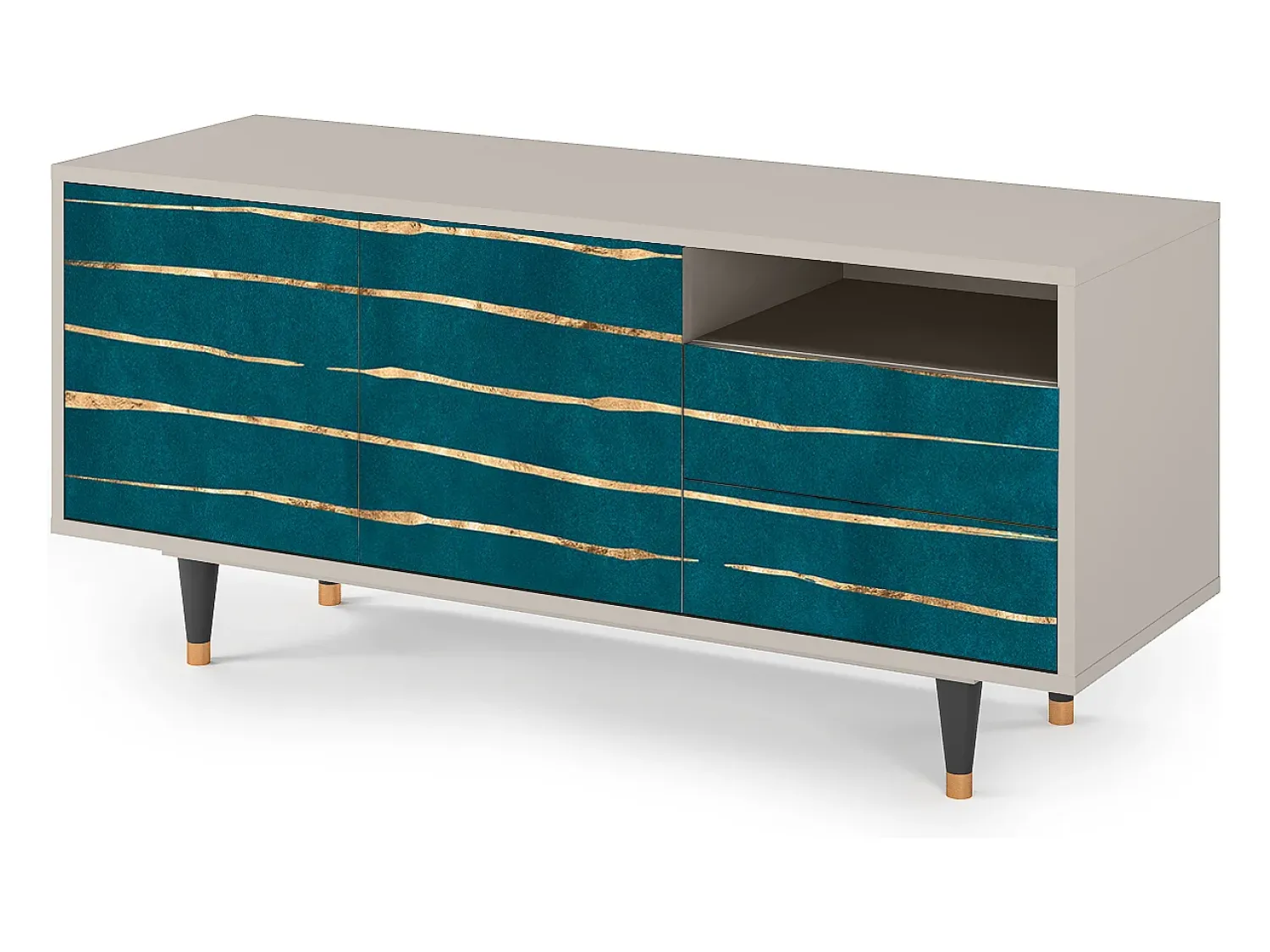 Mueble de TV - 125х56х41 cm - T7 - Ocean Drive, Areia^ Móvel De Tv