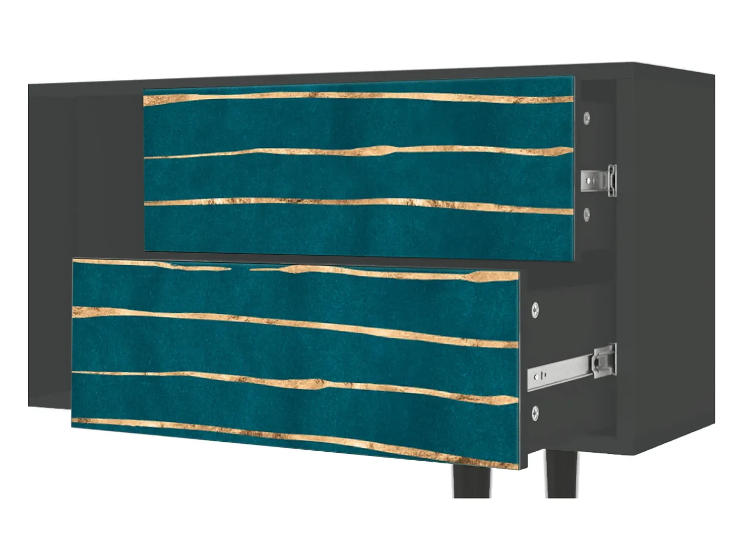 Mueble de TV - 170х69х48 cm - T1 - Ocean Drive, Antracite^ Móvel De Tv