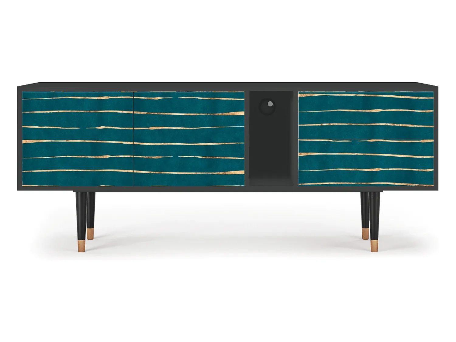 Mueble de TV - 170х69х48 cm - T1 - Ocean Drive, Antracite^ Móvel De Tv