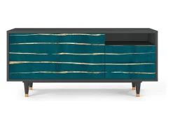Móvel De Tv* Mueble de TV - 125х56х41 cm - T7 - Ocean Drive, Antracite Cinza antracite