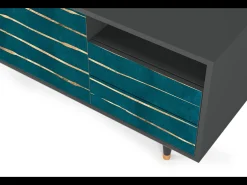 Móvel De Tv* Mueble de TV - 125х56х41 cm - T7 - Ocean Drive, Antracite Cinza antracite