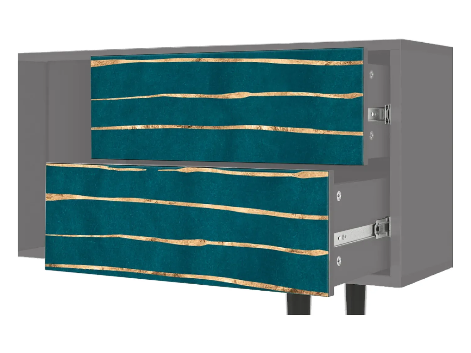 Mueble de TV - 170х69х48 cm - T1 - Ocean Drive, Cinza Cinzento