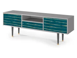 Mueble de TV - 170х59х41 cm - T6 - Ocean Drive, Cinza^ Móvel De Tv