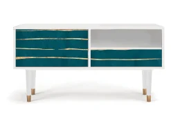 Discount Mueble de TV - 115х59х48 cm - T3 - Ocean Drive, Branco Bege