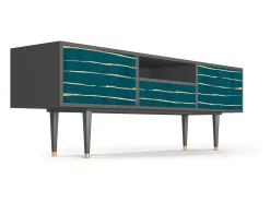 Mueble de TV - 170х59х41 cm - T6 - Ocean Drive, Antracite Cinza antracite