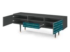 Mueble de TV - 170х59х41 cm - T6 - Ocean Drive, Antracite Cinza antracite