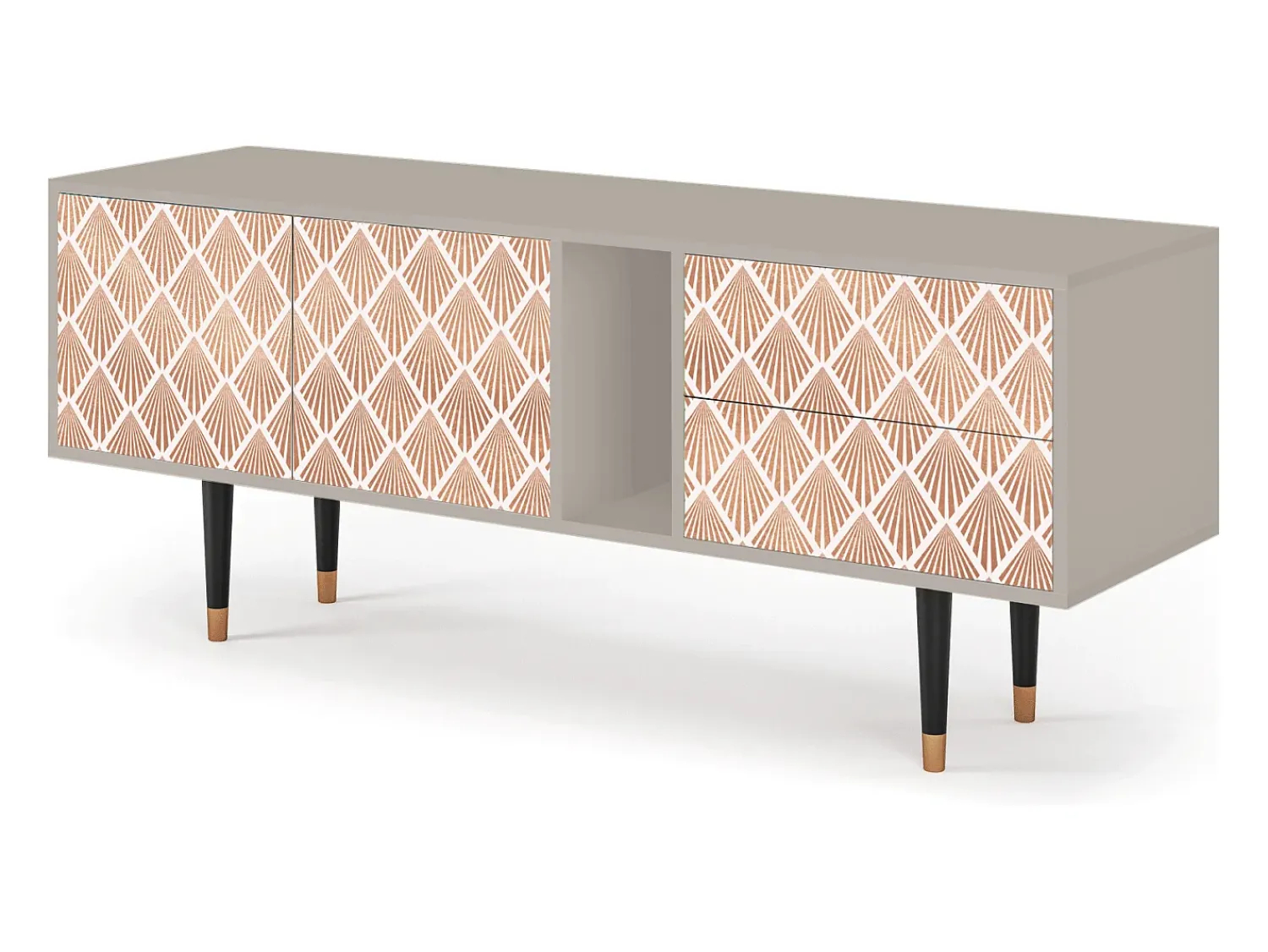 Móvel De Tv* Mueble de TV - 170х69х48 cm - T1 - Pastel Sunrise, Areia Bege