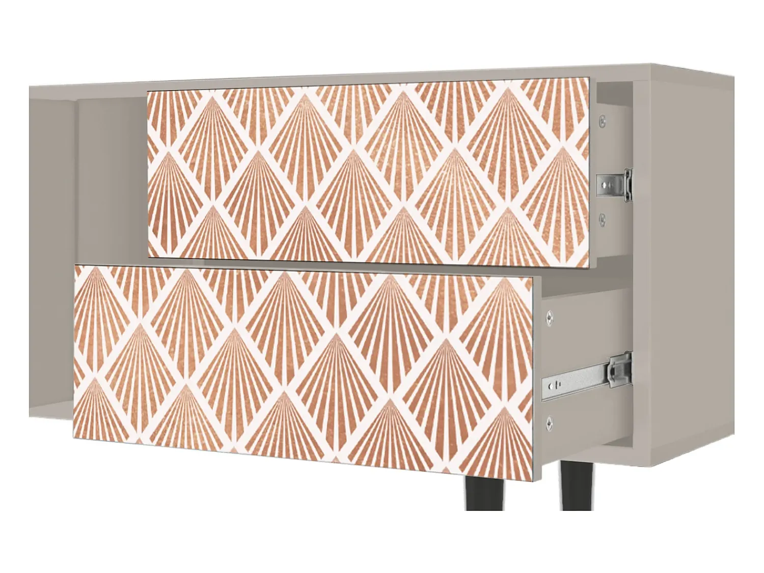 Móvel De Tv* Mueble de TV - 170х69х48 cm - T1 - Pastel Sunrise, Areia Bege