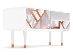 Discount Mueble de TV - 115х59х48 cm - T3 - Pastel Fairytale, Branco Bege