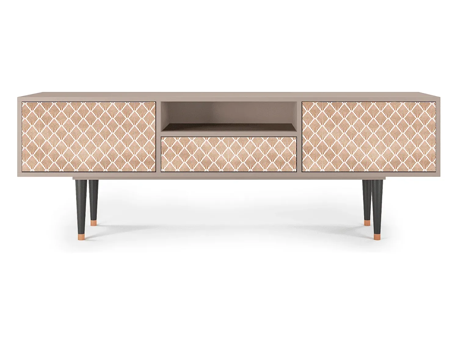 Móvel De Tv* Mueble de TV - 170х59х41 cm - T6 - Pastel Sunrise, Latte Bege