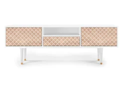 Mueble de TV - 170х59х41 cm - T6 - Pastel Sunrise, Branco^ Móvel De Tv