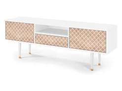 Mueble de TV - 170х59х41 cm - T6 - Pastel Sunrise, Branco^ Móvel De Tv
