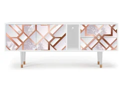 Móvel De Tv| Mueble de TV - 170х69х48 cm - T1 - Pastel Fairytale, Branco Bege