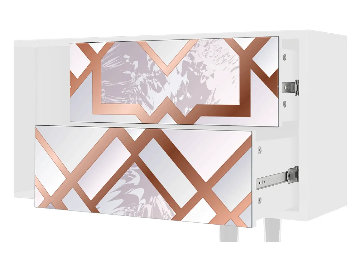 Móvel De Tv| Mueble de TV - 170х69х48 cm - T1 - Pastel Fairytale, Branco Bege