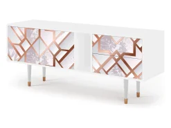 Móvel De Tv| Mueble de TV - 170х69х48 cm - T1 - Pastel Fairytale, Branco Bege