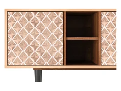 Mueble de TV - 150х69х41 cm - T5 - Pastel Sunrise, Nogueira^ Móvel De Tv