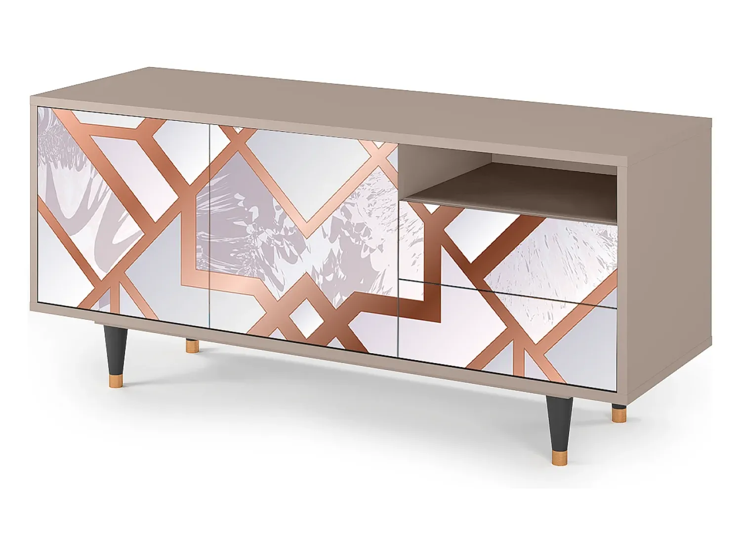 Mueble de TV - 125х56х41 cm - T7 - Pastel Fairytale, Latte^ Móvel De Tv