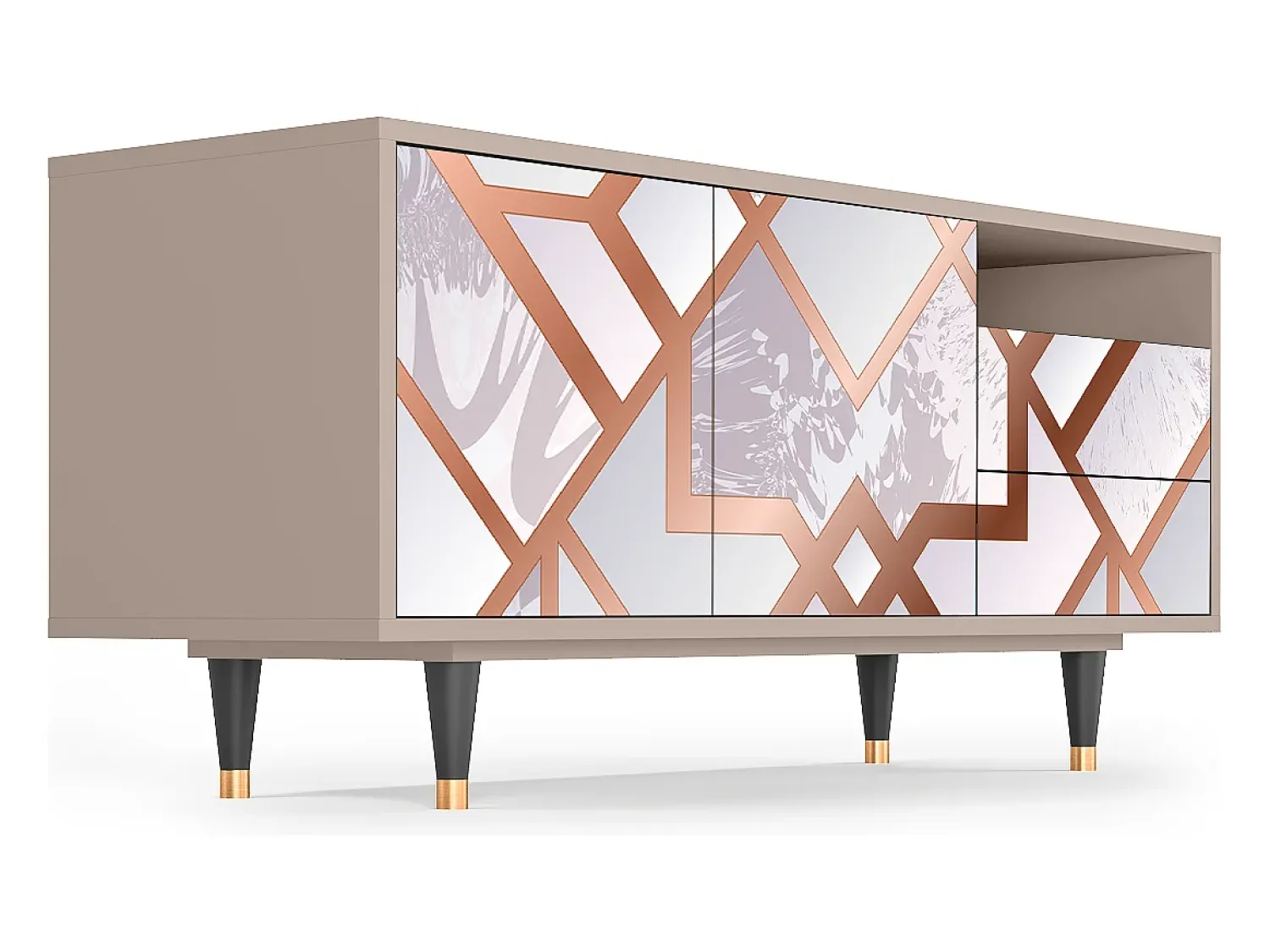 Mueble de TV - 125х56х41 cm - T7 - Pastel Fairytale, Latte^ Móvel De Tv