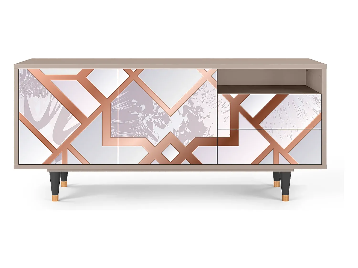 Mueble de TV - 125х56х41 cm - T7 - Pastel Fairytale, Latte^ Móvel De Tv