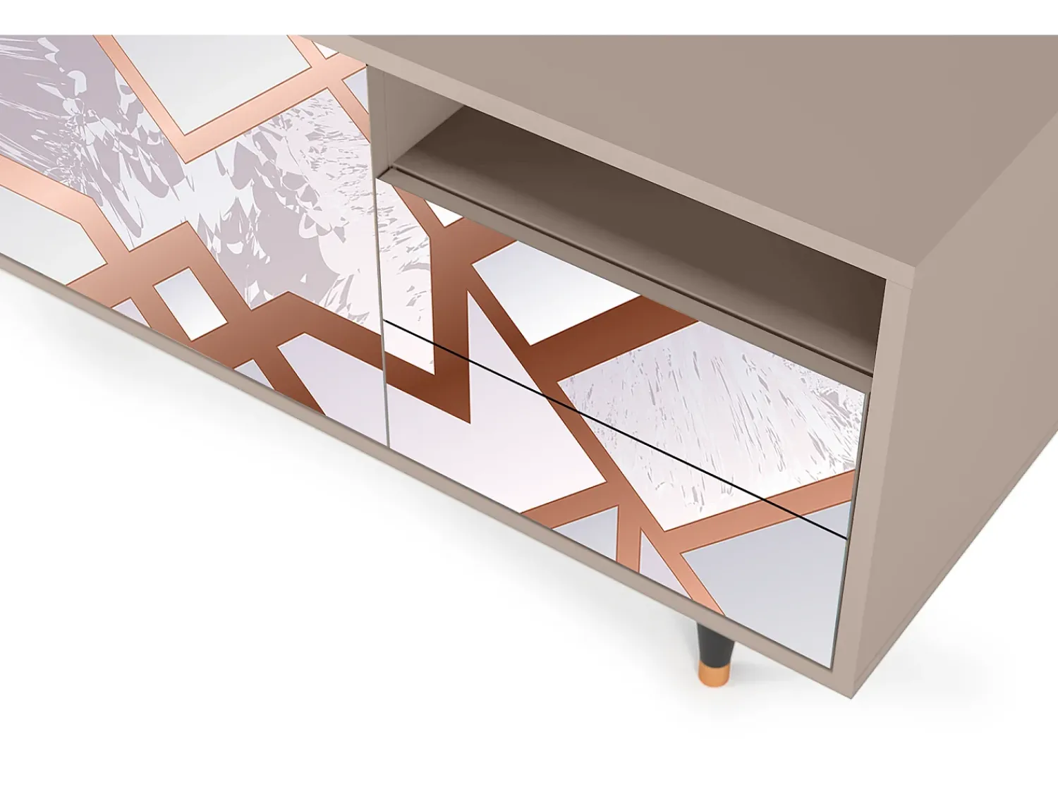 Mueble de TV - 125х56х41 cm - T7 - Pastel Fairytale, Latte^ Móvel De Tv