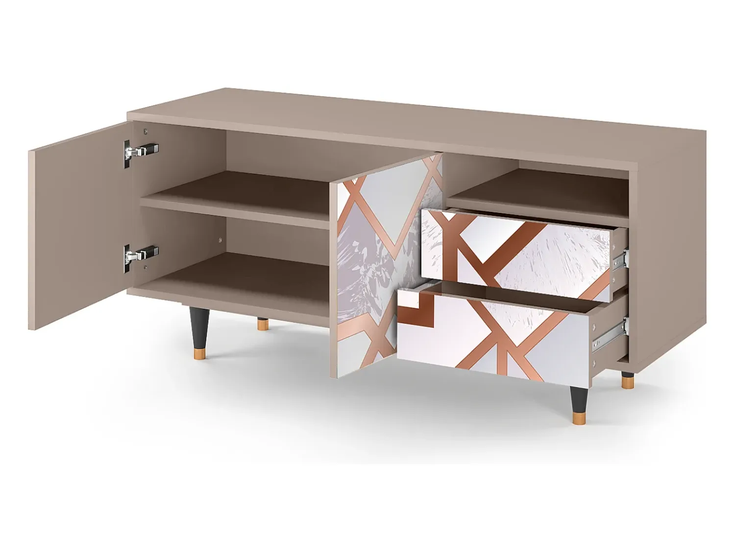 Mueble de TV - 125х56х41 cm - T7 - Pastel Fairytale, Latte^ Móvel De Tv