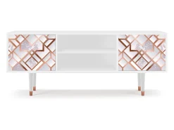 Móvel De Tv| Mueble de TV - 170х69х48 cm - T2 - Pastel Fairytale, Branco Bege