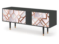 New Mueble de TV - 170х69х48 cm - T1 - Pastel Fairytale, Antracite Cinza antracite
