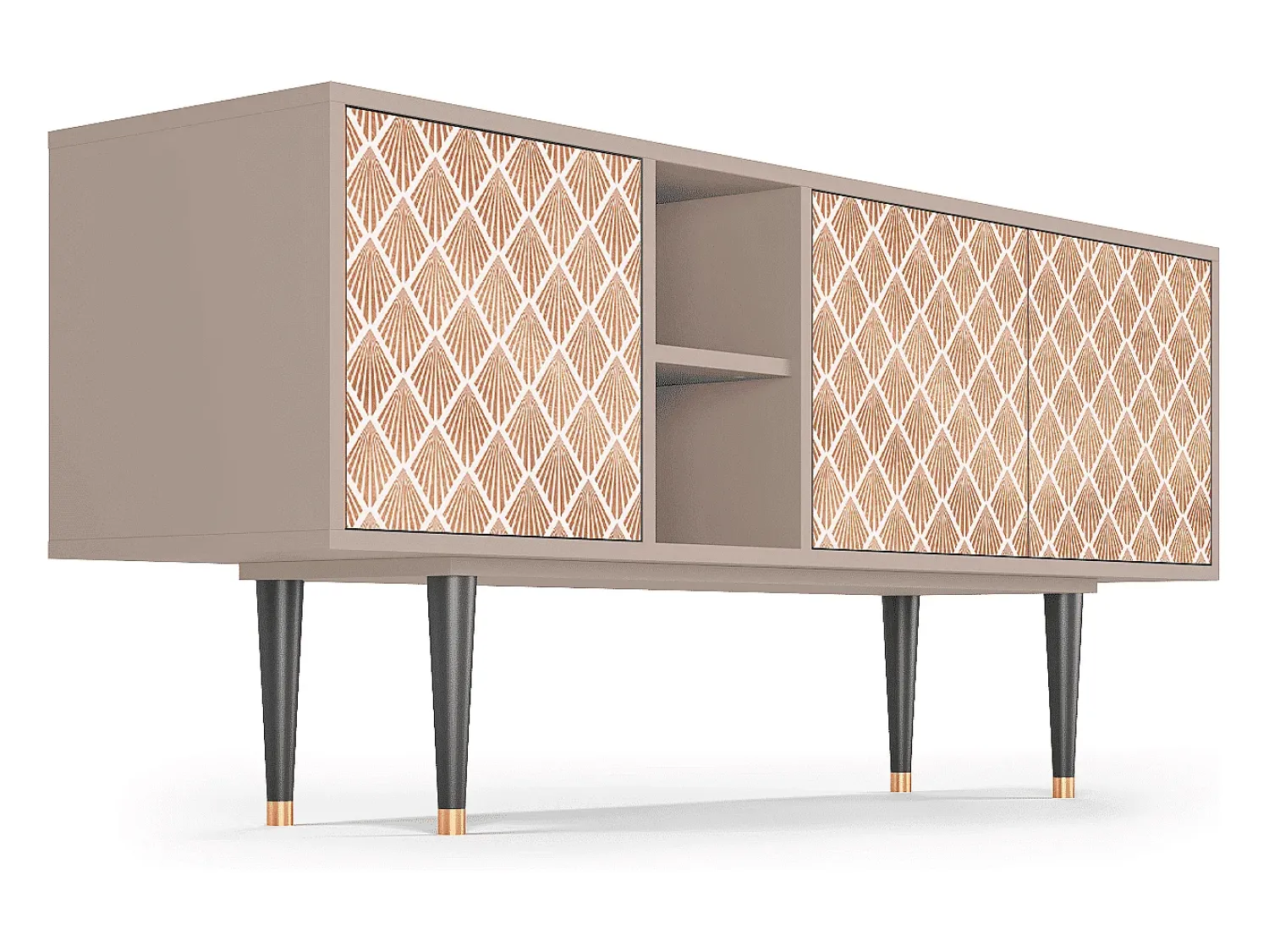Online Mueble de TV - 150х69х41 cm - T5 - Pastel Sunrise, Latte Bege