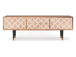 Móvel De Tv* Mueble de TV - 170х59х48 cm - T4 - Pastel Sunrise, Nogueira Castanho