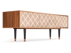 Móvel De Tv* Mueble de TV - 170х59х48 cm - T4 - Pastel Sunrise, Nogueira Castanho