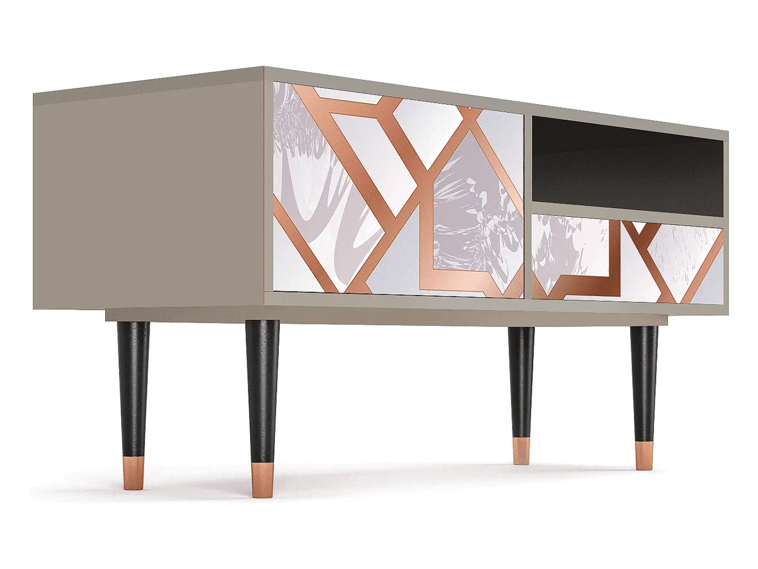 Móvel De Tv* Mueble de TV - 115х59х48 cm - T3 - Pastel Fairytale, Areia Bege