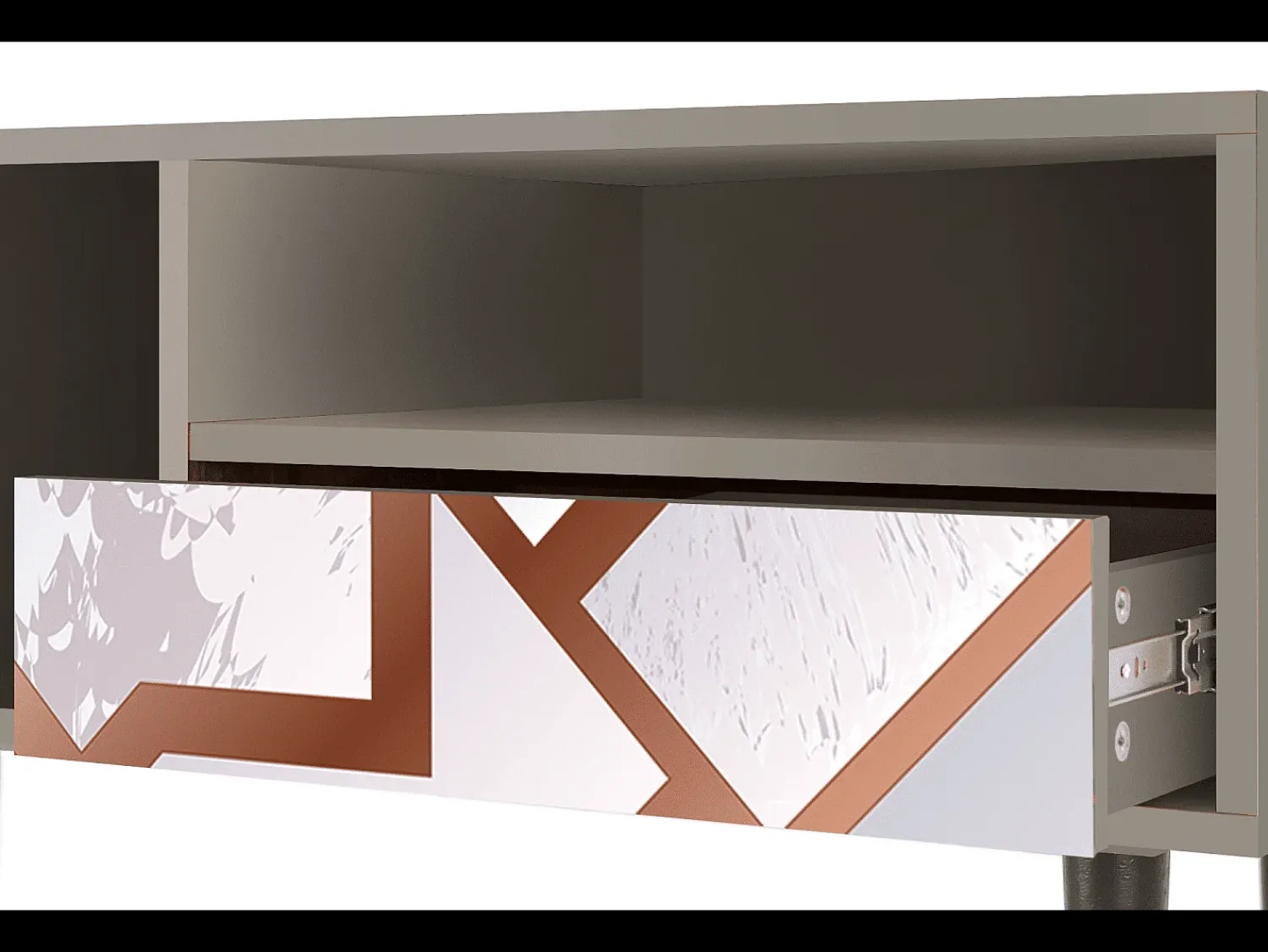 Móvel De Tv* Mueble de TV - 115х59х48 cm - T3 - Pastel Fairytale, Areia Bege