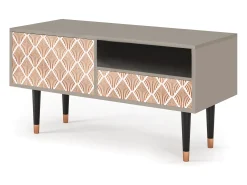 Móvel De Tv* Mueble de TV - 115х59х48 cm - T3 - Pastel Sunrise, Areia Bege