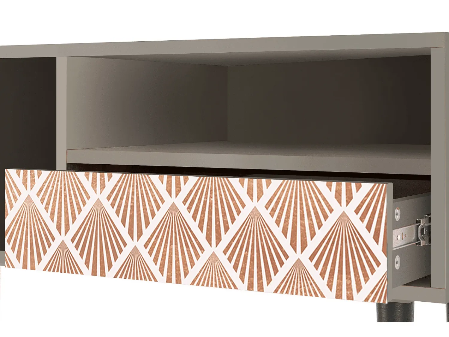 Móvel De Tv* Mueble de TV - 115х59х48 cm - T3 - Pastel Sunrise, Areia Bege