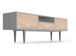 Discount Mueble de TV - 170х59х41 cm - T6 - Pastel Sunrise, Cinza Cinzento