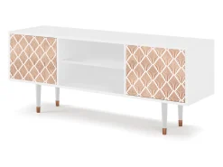 New Mueble de TV - 170х69х48 cm - T2 - Pastel Sunrise, Branco Bege