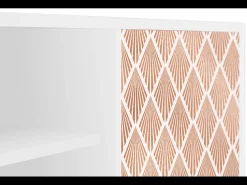 New Mueble de TV - 170х69х48 cm - T2 - Pastel Sunrise, Branco Bege