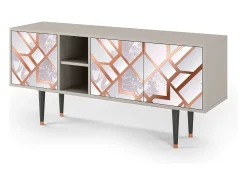 Móvel De Tv* Mueble de TV - 150х69х41 cm - T5 - Pastel Fairytale, Areia Bege