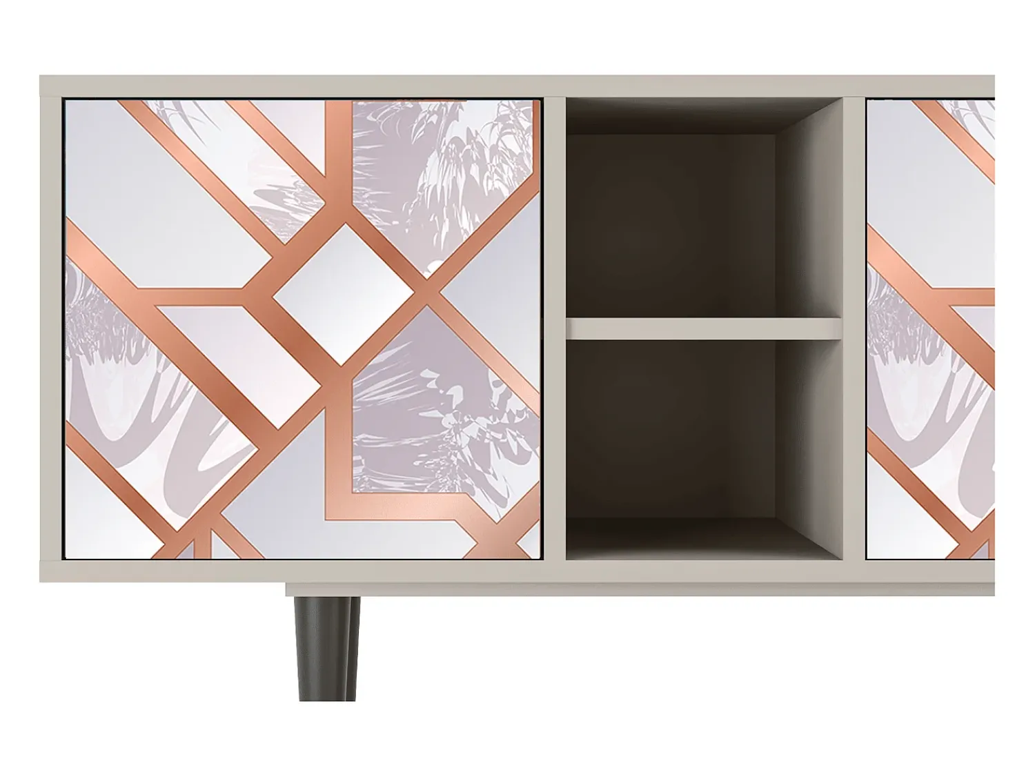 Móvel De Tv* Mueble de TV - 150х69х41 cm - T5 - Pastel Fairytale, Areia Bege