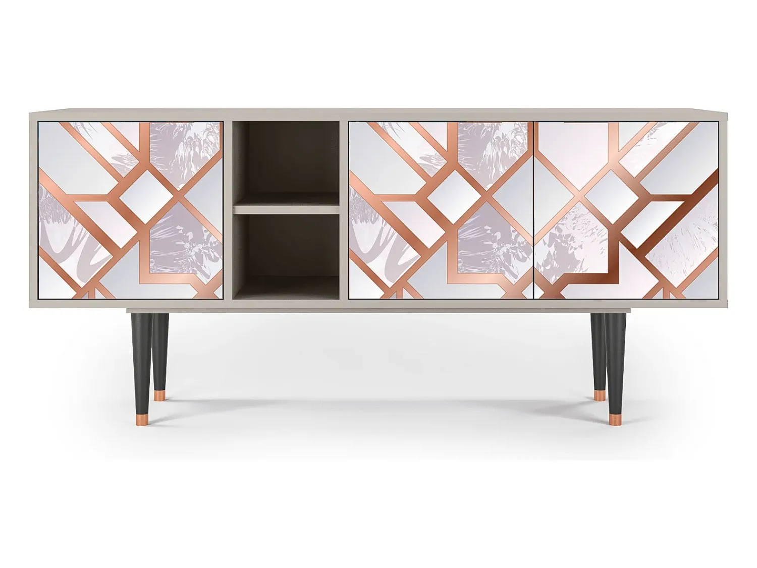 Móvel De Tv* Mueble de TV - 150х69х41 cm - T5 - Pastel Fairytale, Areia Bege