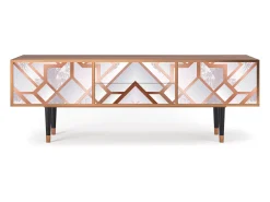 Móvel De Tv| Mueble de TV - 170х59х48 cm - T4 - Pastel Fairytale, Nogueira Castanho