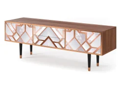 Móvel De Tv| Mueble de TV - 170х59х48 cm - T4 - Pastel Fairytale, Nogueira Castanho
