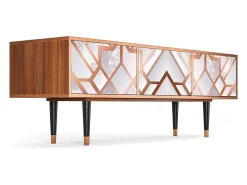 Móvel De Tv| Mueble de TV - 170х59х48 cm - T4 - Pastel Fairytale, Nogueira Castanho