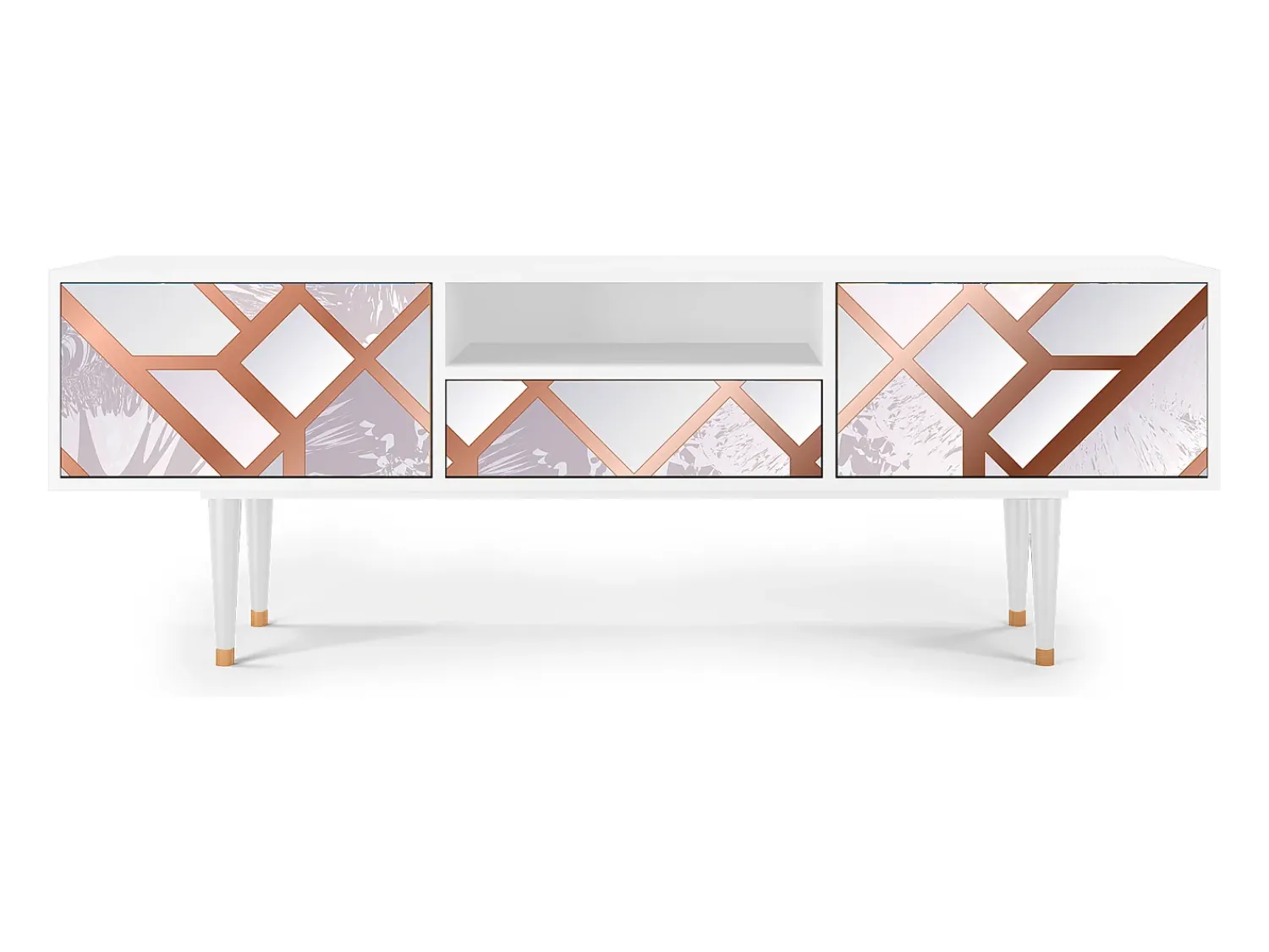 Best Mueble de TV - 170х59х41 cm - T6 - Pastel Fairytale, Branco Bege