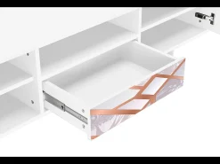 Best Mueble de TV - 170х59х41 cm - T6 - Pastel Fairytale, Branco Bege