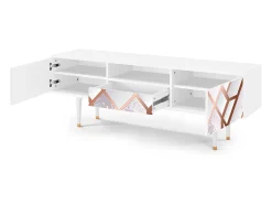 Best Mueble de TV - 170х59х41 cm - T6 - Pastel Fairytale, Branco Bege
